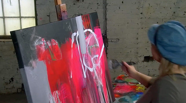 Lerne im geistreich Online-Kurs mit Ilona Griss-Schwärzler Malerei und Collage - Schwarz/Rot kennen