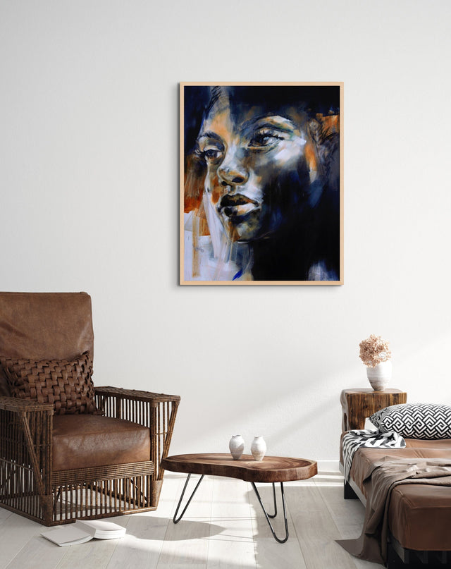 Lerne im geistreich Online-Kurs mit Ilona Griss-Schwärzler Portrait in Hautfarbe - Lichtmalerei kennen