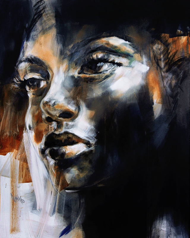 Lerne im geistreich Online-Kurs mit Ilona Griss-Schwärzler Portrait in Hautfarbe - Lichtmalerei kennen