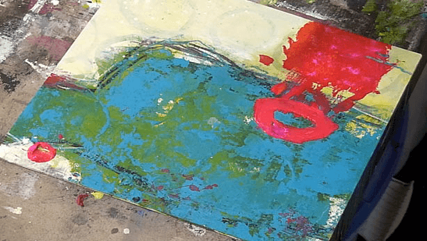 Pigmentstruktur und Farbverlauf aus dem Kurs Farbenfroh mit Ines Hildur