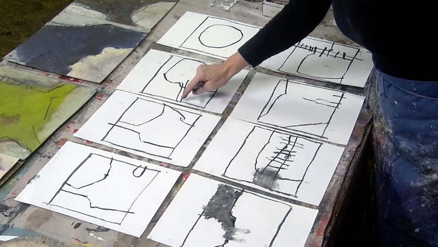 Lerne im geistreich Online-Kurs mit Ines Hildur Large shape with bitumen paint - Voiceover (EN) kennen