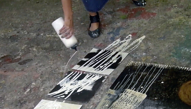 Lerne im geistreich Online-Kurs mit Ines Hildur Mischtechnik XL kennen