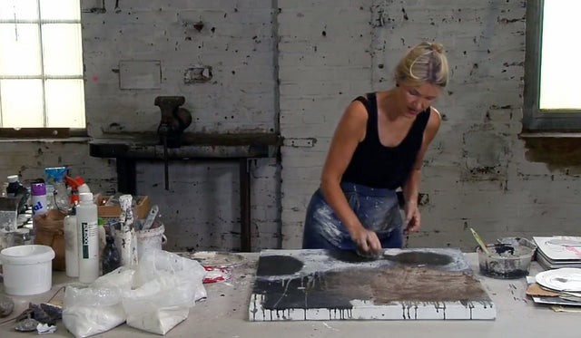 Lerne im geistreich Online-Kurs mit Ines Hildur Mischtechnik XL kennen