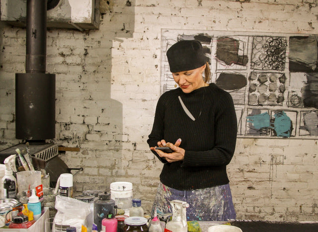 Lerne im geistreich Online-Kurs mit Ines Hildur Mischtechnik XL kennen