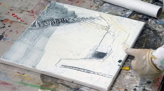 Lerne im geistreich Online-Kurs mit Ingrid Radinger Weiß aus Schwarz in Auskratztechnik kennen