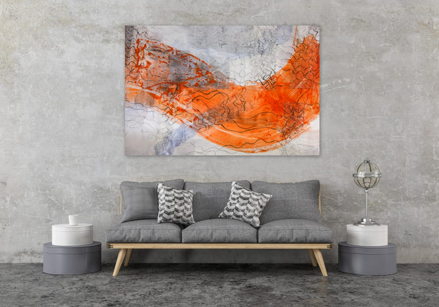 Lerne im geistreich Online-Kurs mit Iris Flexer Holzschnitt im Handdruck mit Collage kennen