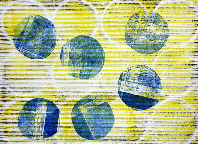 Lerne im geistreich Online-Kurs mit Iris Flexer Schablonen-Druck mit oder ohne Presse kennen