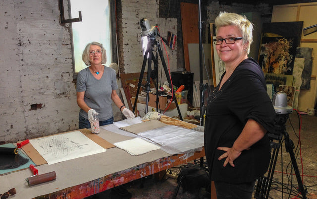 Lerne im geistreich Online-Kurs mit Iris Flexer Tauchtechnik und Druckgrafik kennen