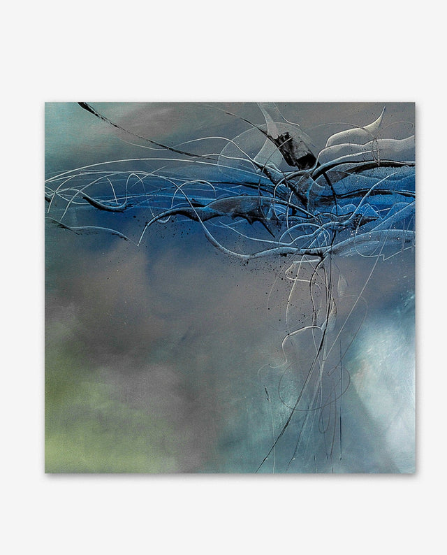 Lerne im geistreich Online-Kurs mit Isabelle Zacher-Finet Blue/Green Sgraffito-Technik kennen