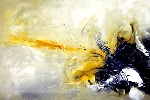 Lerne im geistreich Online-Kurs mit Isabelle Zacher-Finet Dynamische Abstraktion mit Tusche und Colorshaper kennen