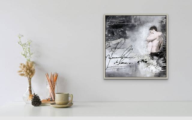 Lerne im geistreich Online-Kurs mit Isabelle Zacher-Finet Fotocollage männlicher Akt kennen