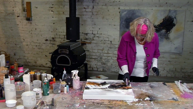 Lerne im geistreich Online-Kurs mit Isolde Folger Afrika in Mischtechnik kennen