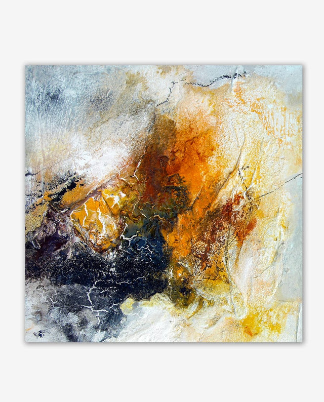 Lerne im geistreich Online-Kurs mit Isolde Folger Diptychon Gelb/Schwarz kennen