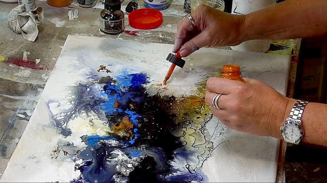 Lerne im geistreich Online-Kurs mit Isolde Folger Landschaft abstrakt kennen