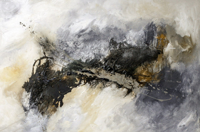 Lerne im geistreich Online-Kurs mit Isolde Folger Materialmix mit Bitumen, Beton und Moorlauge - Erdtöne kennen