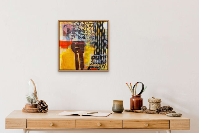 Lerne im geistreich Online-Kurs mit Karen Betty Tobias Schrift im Bild - Malerei und Collage kennen