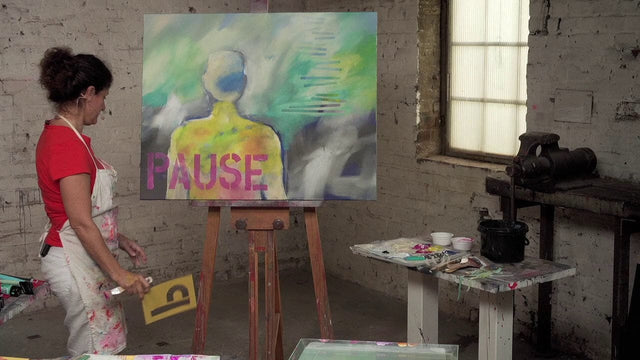 Lerne im geistreich Online-Kurs mit Patricia Cabaleiro Malen im Hier und Jetzt / Abstraktes Selbstportrait kennen