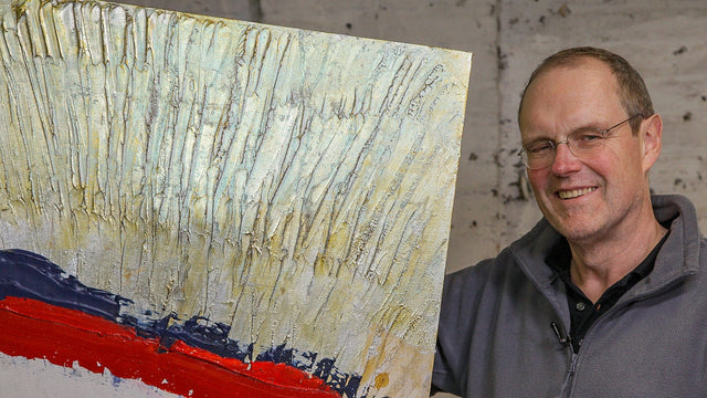 Lerne im geistreich Online-Kurs mit Peter Reitberger Irisierende Struktur und Farbkontraste - mit Peter Reitberger kennen