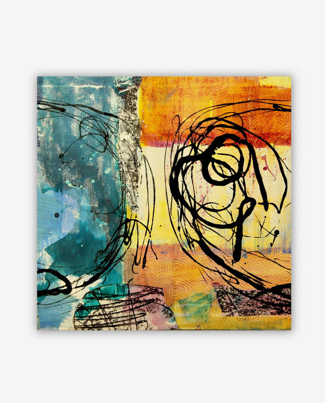 Lerne im geistreich Online-Kurs mit Petra Bergerhoff Monotypien in Mischtechnik kennen