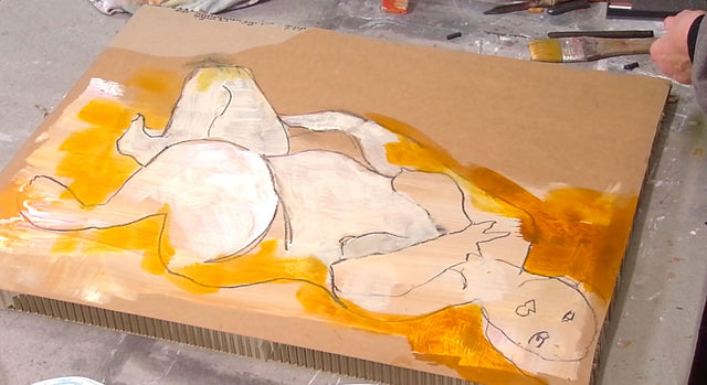 Lerne im geistreich Online-Kurs mit Petra Bergerhoff Weiblicher Akt - abstrakt und expressiv kennen