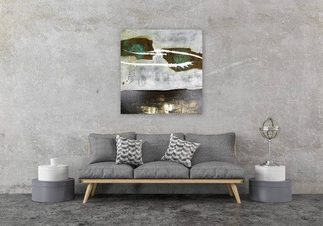 Lerne im geistreich Online-Kurs mit Petra Klos Materialbild. Rost, Bitumen und Spachtelmasse kennen