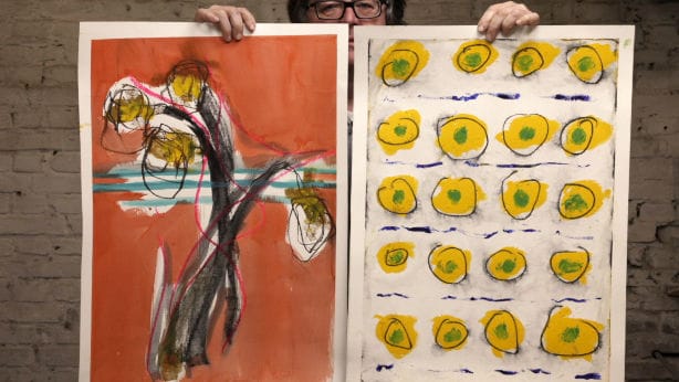 Lerne im geistreich Online-Kurs mit Ramona Hoffmann Die Linie als Einstieg in die Komposition kennen