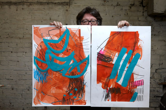 Lerne im geistreich Online-Kurs mit Ramona Hoffmann Die Linie als Einstieg in die Komposition kennen