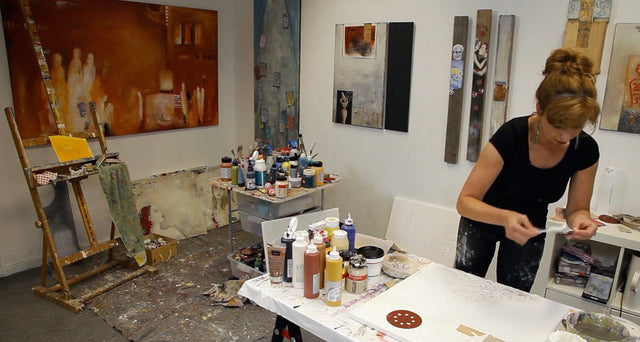 Lerne im geistreich Online-Kurs mit Renate Linnemeier Landschaft als Diptychon kennen