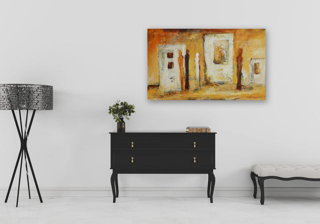 Lerne im geistreich Online-Kurs mit Renate Linnemeier Landschaften in Acryl- Struktur- und Collagetechnik kennen