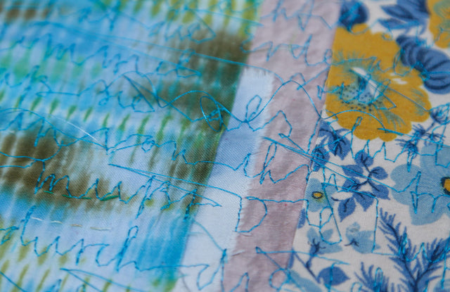 Lerne im geistreich Online-Kurs mit Rita Zepf Textilkunst und Typographie kennen