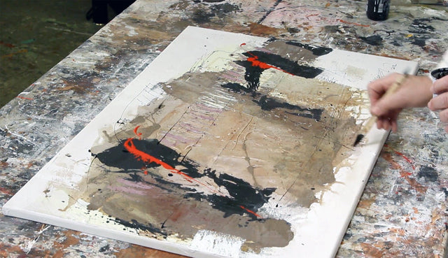 Lerne im geistreich Online-Kurs mit Robert Süess 4 Materialbilder mit Bodenmasse kennen