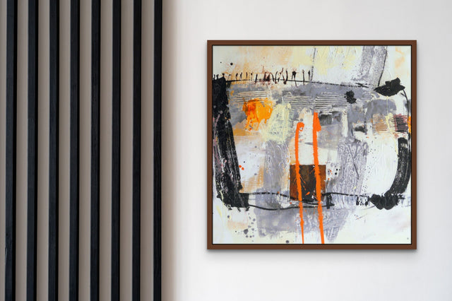 Lerne im geistreich Online-Kurs mit Robert Süess Eisenplatte, Stoffe, Pappe als Collage-Elemente kennen