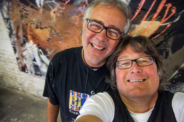 Lerne im geistreich Online-Kurs mit Robert Süess Erdfarben - Collage und Acrylmisch-Technik kennen