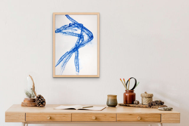 Lerne im geistreich Online-Kurs mit ROLLA artschool Grafische Arbeiten - Quick & Easy Schneiderkreide blau kennen