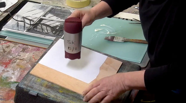 Lerne im geistreich Online-Kurs mit Sabine Kinder Acryl-Mischtechnik und Foto-Transfer kennen