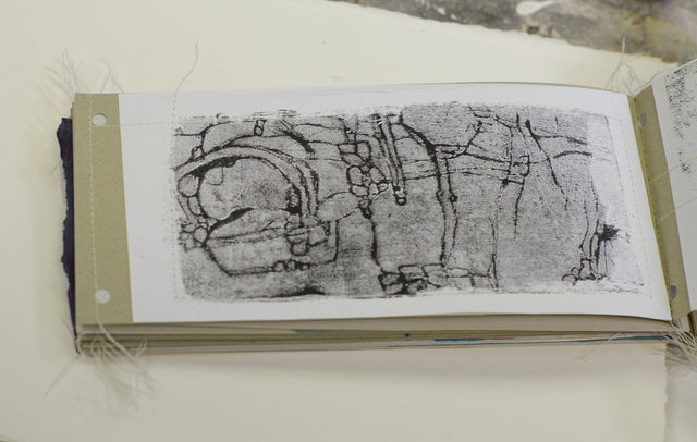 Lerne im geistreich Online-Kurs mit Sabine Kinder Druck(en) mit Acrylfarben kennen