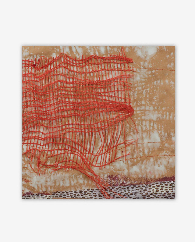 Lerne im geistreich Online-Kurs mit Sabine Kinder Genähte Linie - Collage, Zeichnung und Komposition kennen