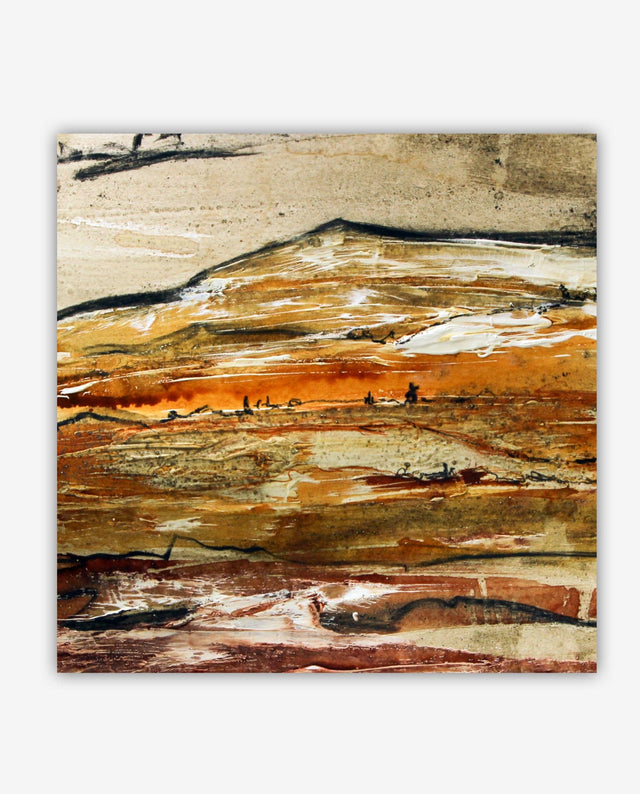 Lerne im geistreich Online-Kurs mit Sonja Schmid Malen ohne Farben aber mit Asche auf Karton kennen