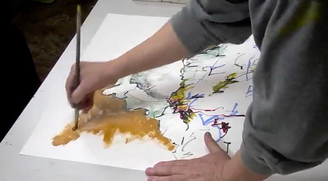 Lerne im geistreich Online-Kurs mit Stefan Wehmeier Zeichnungen expressiv - Ölstick und Ölkreide kennen