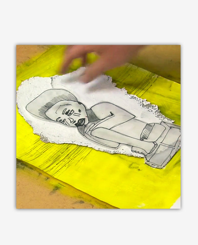 Lerne im geistreich Online-Kurs mit Steffen Rolla Bildideen entwickeln mit Frottage-Technik kennen