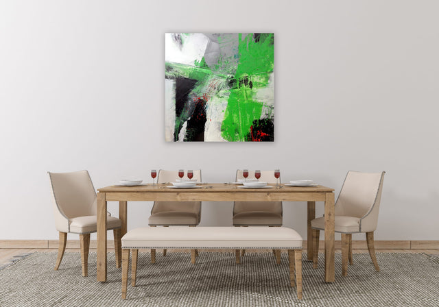 Lerne im geistreich Online-Kurs mit Tom Kree Grüne Kraft in Mischtechnik kennen