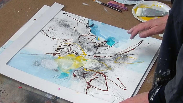 Lerne im geistreich Online-Kurs mit Ulrike Int-Veen Variationen - Graphitpulver und Pigment kennen