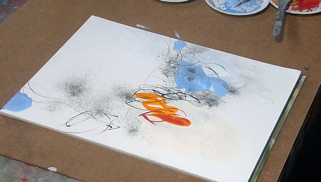 Lerne im geistreich Online-Kurs mit Ulrike Int-Veen Variationen - Graphitpulver und Pigment kennen