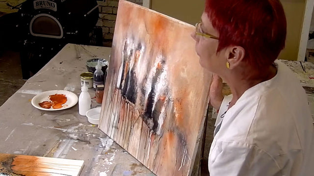 Lerne im geistreich Online-Kurs mit Ute Hoeg Glättespachtel-Technik kennen