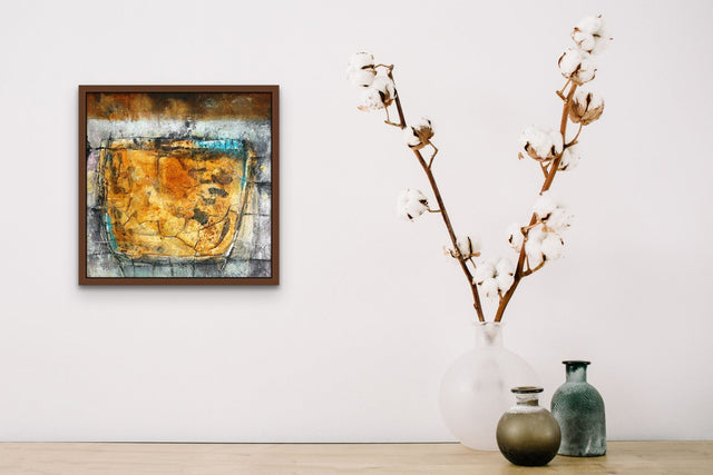 Lerne im geistreich Online-Kurs mit Ute Hoeg Strukturbild mit Körnerleim kennen